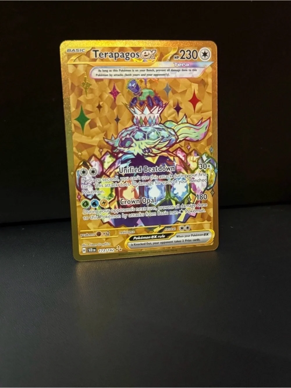 Terapagos ex 173/142 Stellar Crown - Holo Hyper Rare - Pokémon TCG - NM